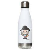 Da Oid Sinzer Griller Edelstahl Thermoflasche 350ml Weiss Silber Kreuzspitze Front